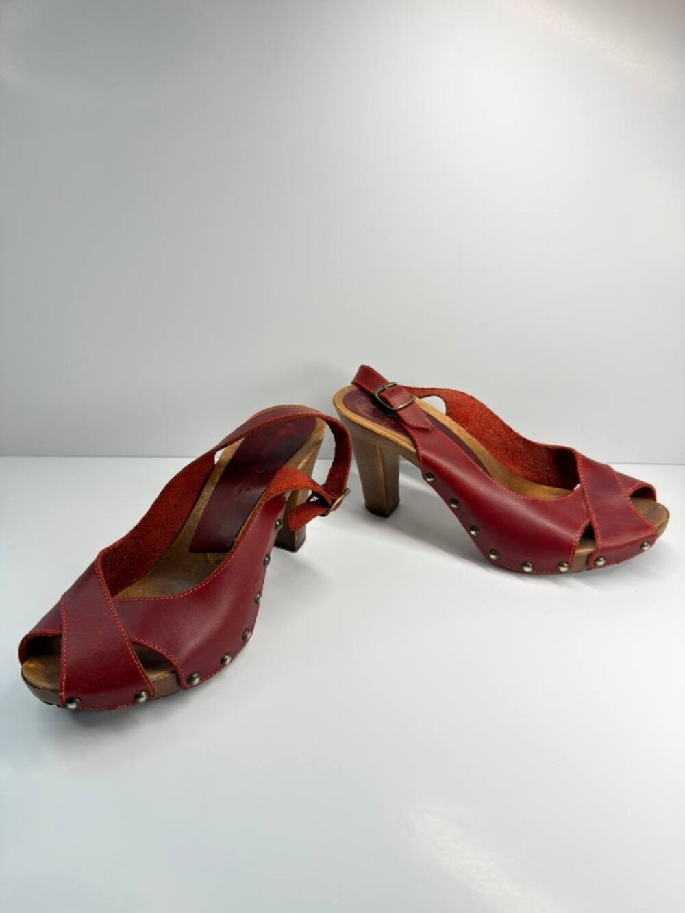 Manadini Leather Heeled Sandals – Women’s US 6.5 / EU 37 – Made in Italy